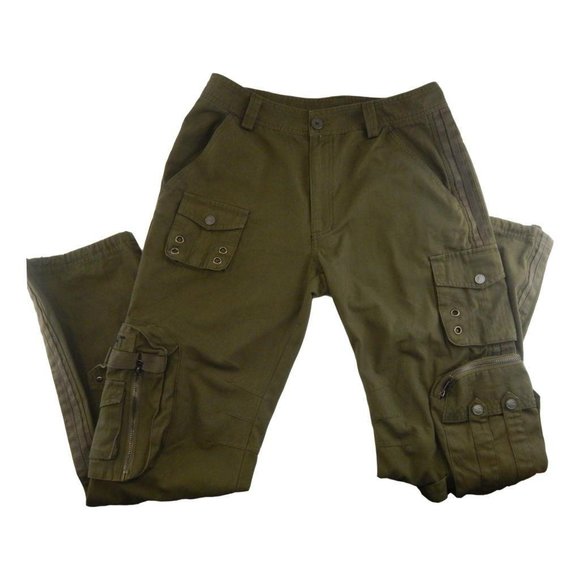 FreekKnIght Green Cargo Hunting Pants Size: 31 - Picture 1 of 10